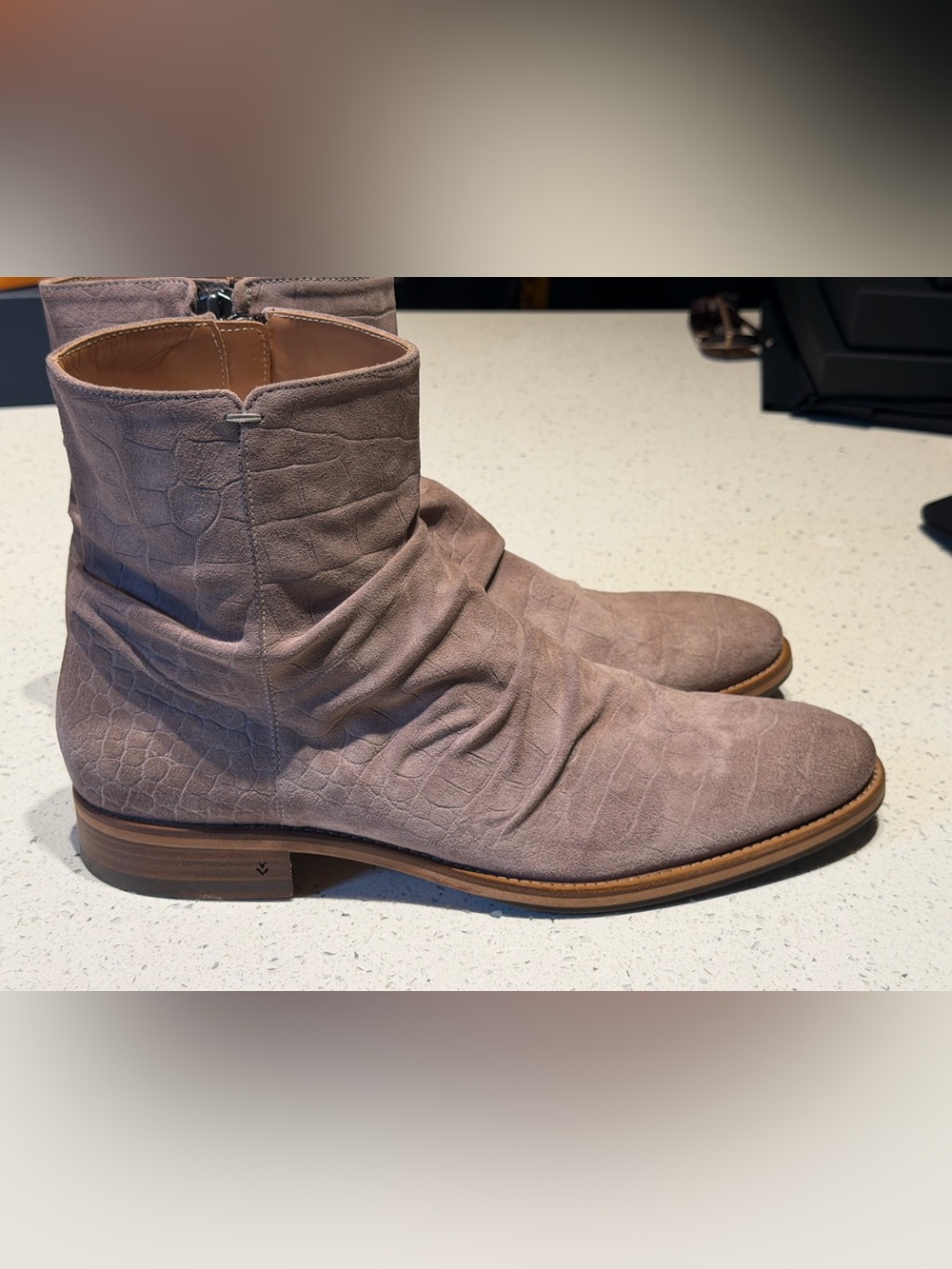 John Varvatos Morrison Suede Ankle Boots